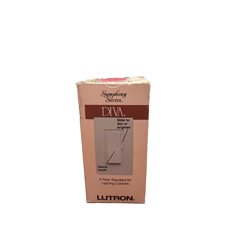 LUTRON DVELV-303P-IV DIVA 300W ELV 3-WAY DIMMER LIGHT IVORY NEW